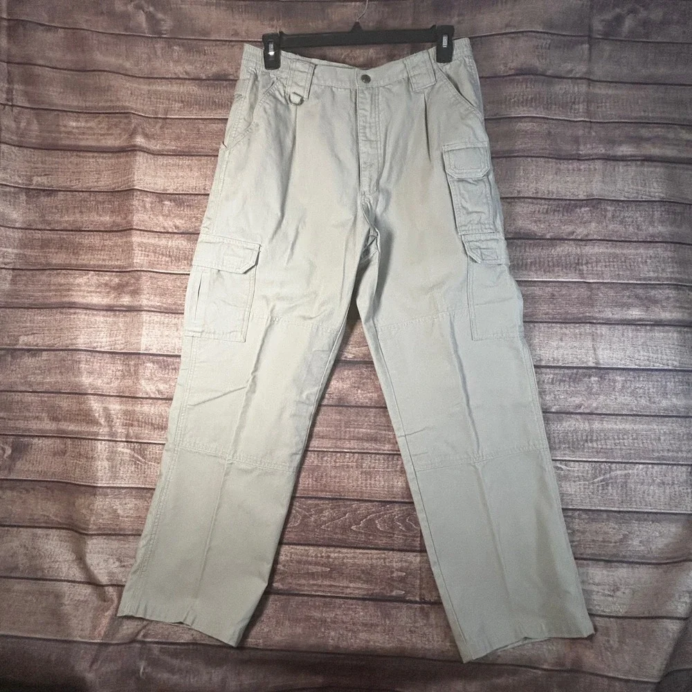 5.11 Tactical Series 74251 Men Khaki Cotton Canvas Cargo Pants 34x30 Utility